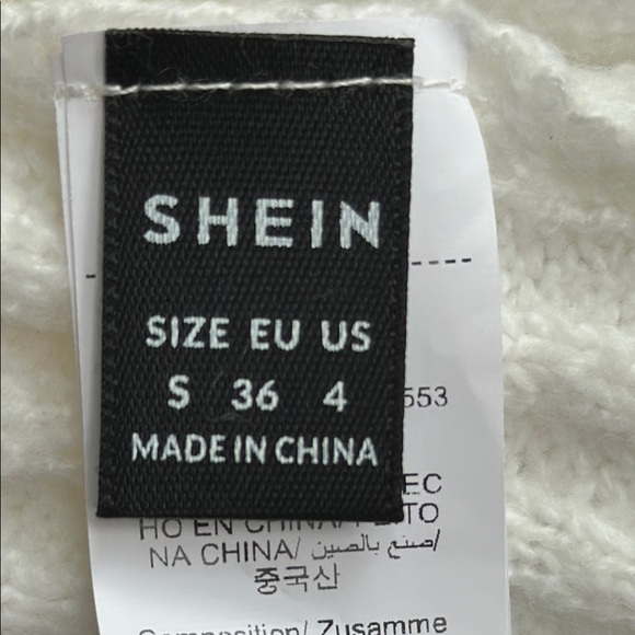 SHEIN Allurite Faux Fur Trimmed Rib Knit Cardigan - Picture 16 of 17